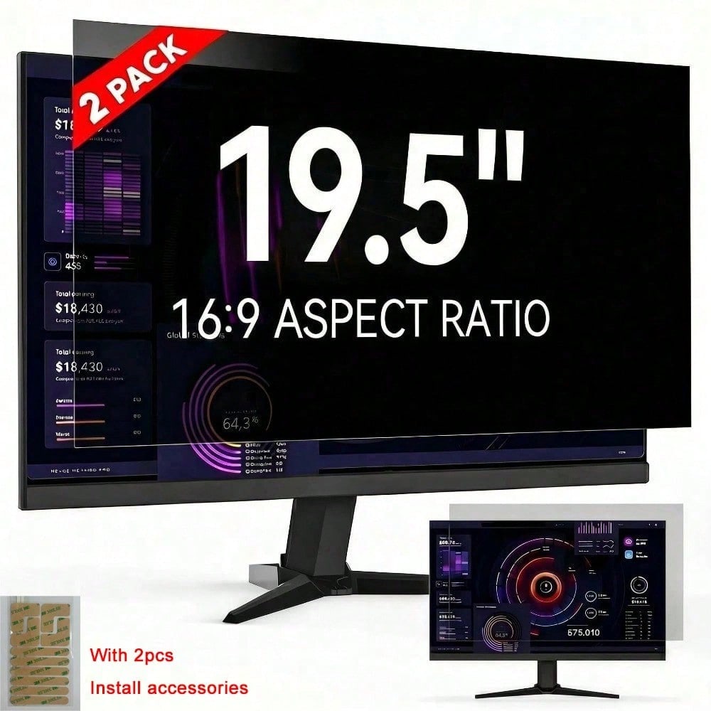 Privacy Filter 2Pack - [2-Pack] 19.5 Inch 16:9 Computer Privacy