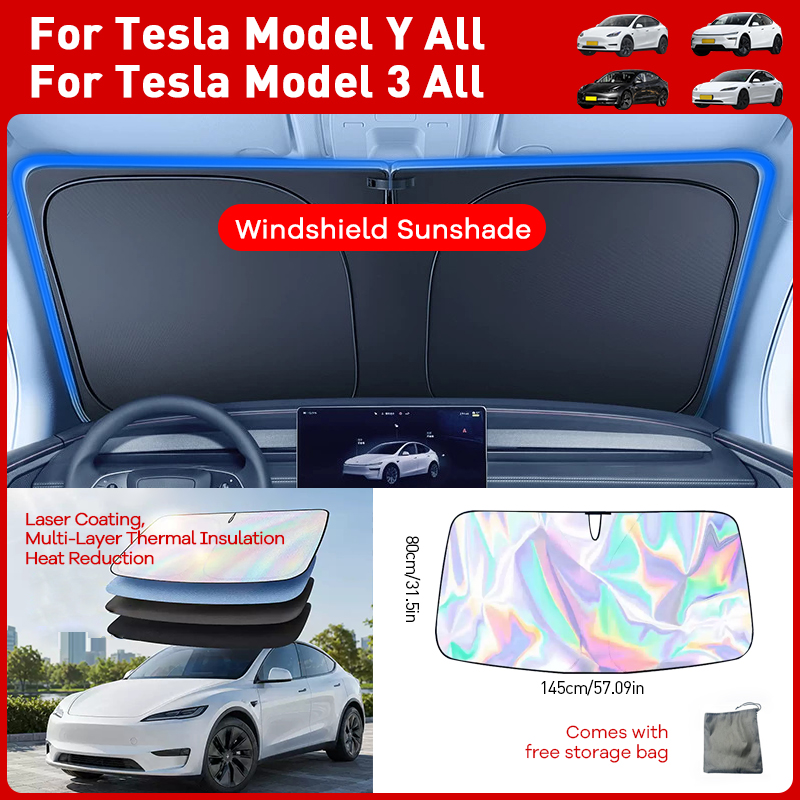 Glass Protector Auto - For Tesla Model Y YL 3