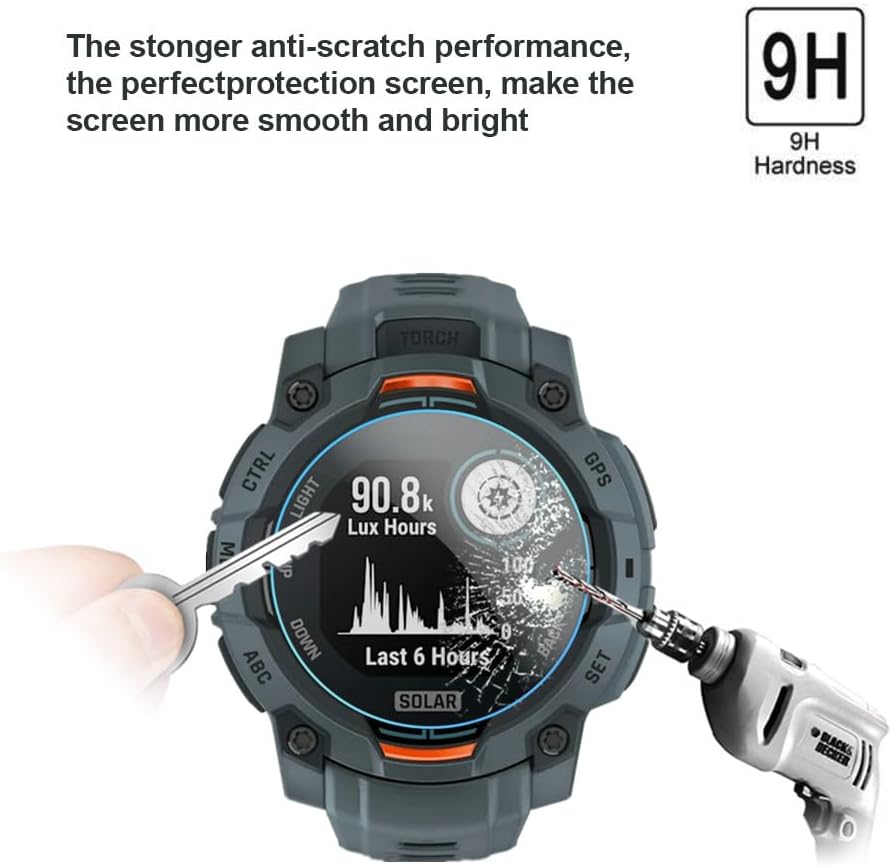 3/6/9pcs For Garmin Instinct 3 - Tempered Glass Screen 9H recension och pris