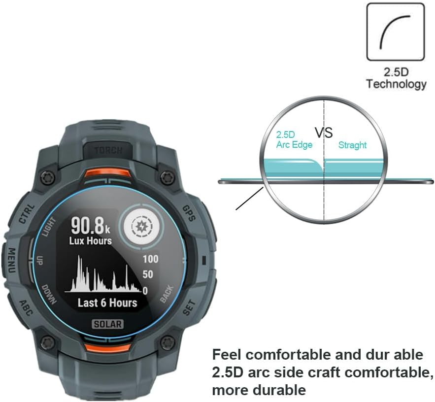 3/6/9pcs For Garmin Instinct 3 - Tempered Glass Screen 9H recension och pris