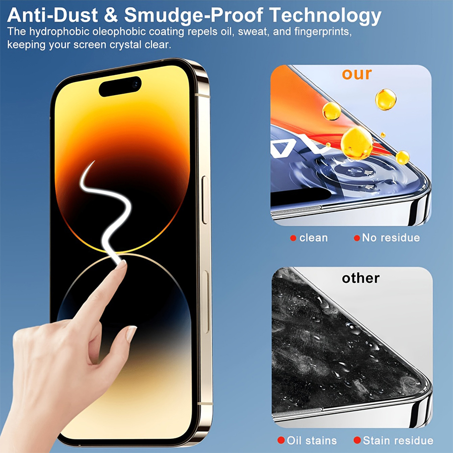 HD Tempered Glass Screen Prote - Screen Alignment Tool recension och pris