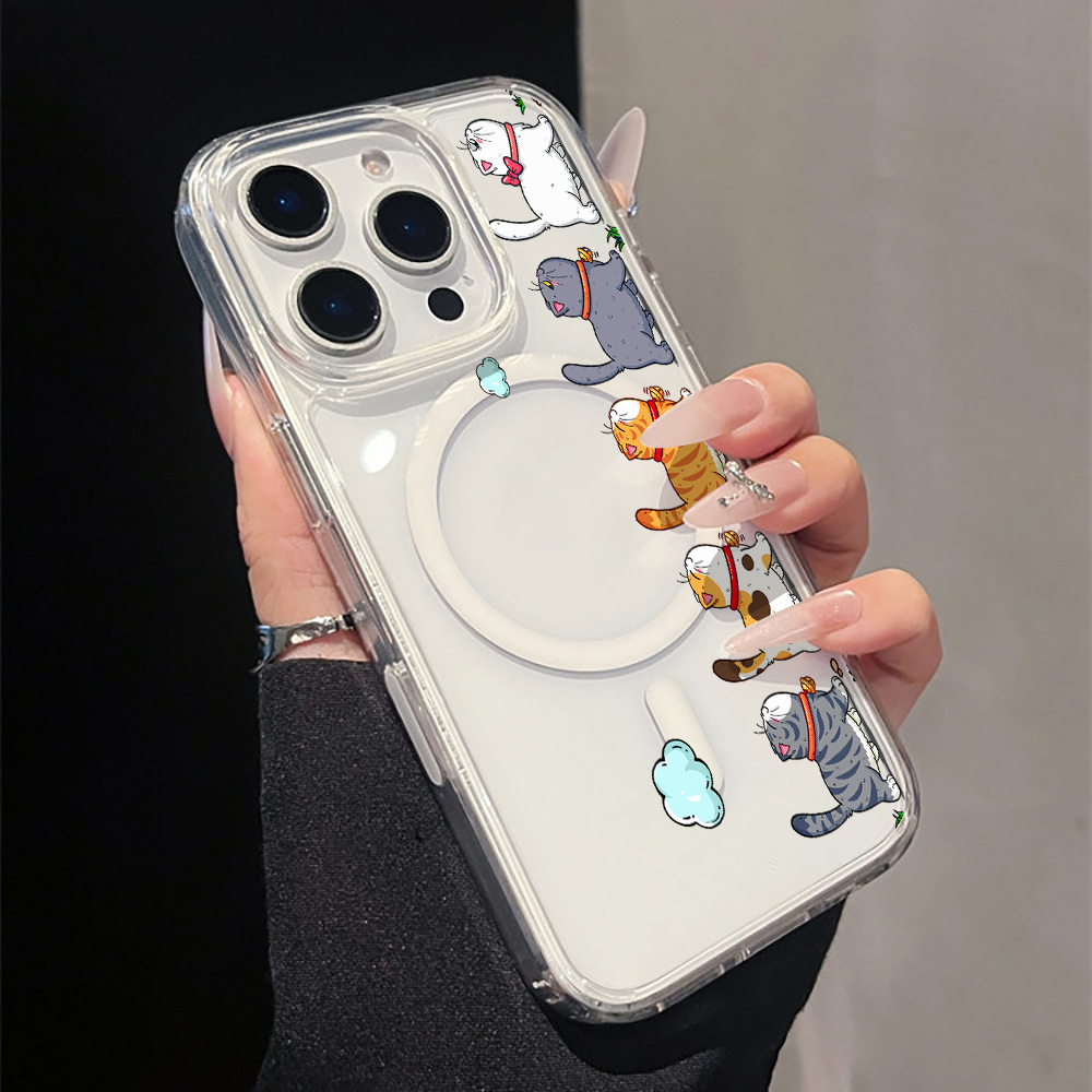 Cute Cartoon Cat Clear Phone C - Apple Iphone 15 Pro Max recension och pris