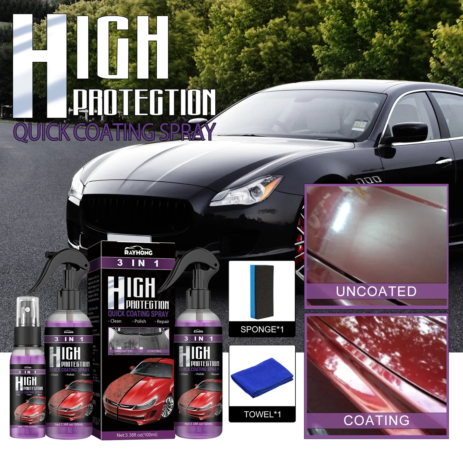 3 In 1 Car Ceramic Nano Coatin - Nano Liquid Coating recension och pris