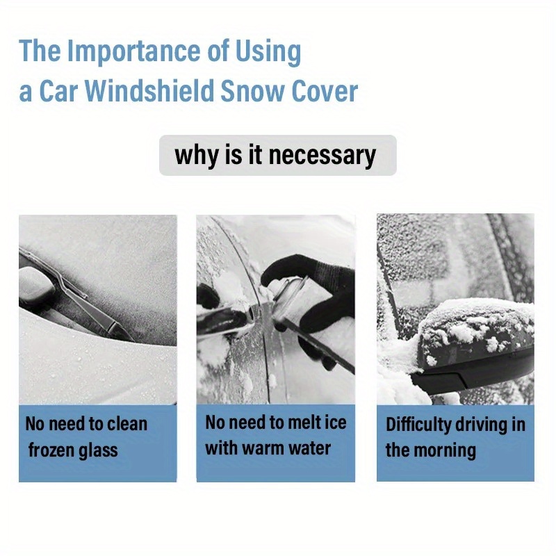 Car Windshield Snow Shield Cov - Glass Protector Auto recension och pris