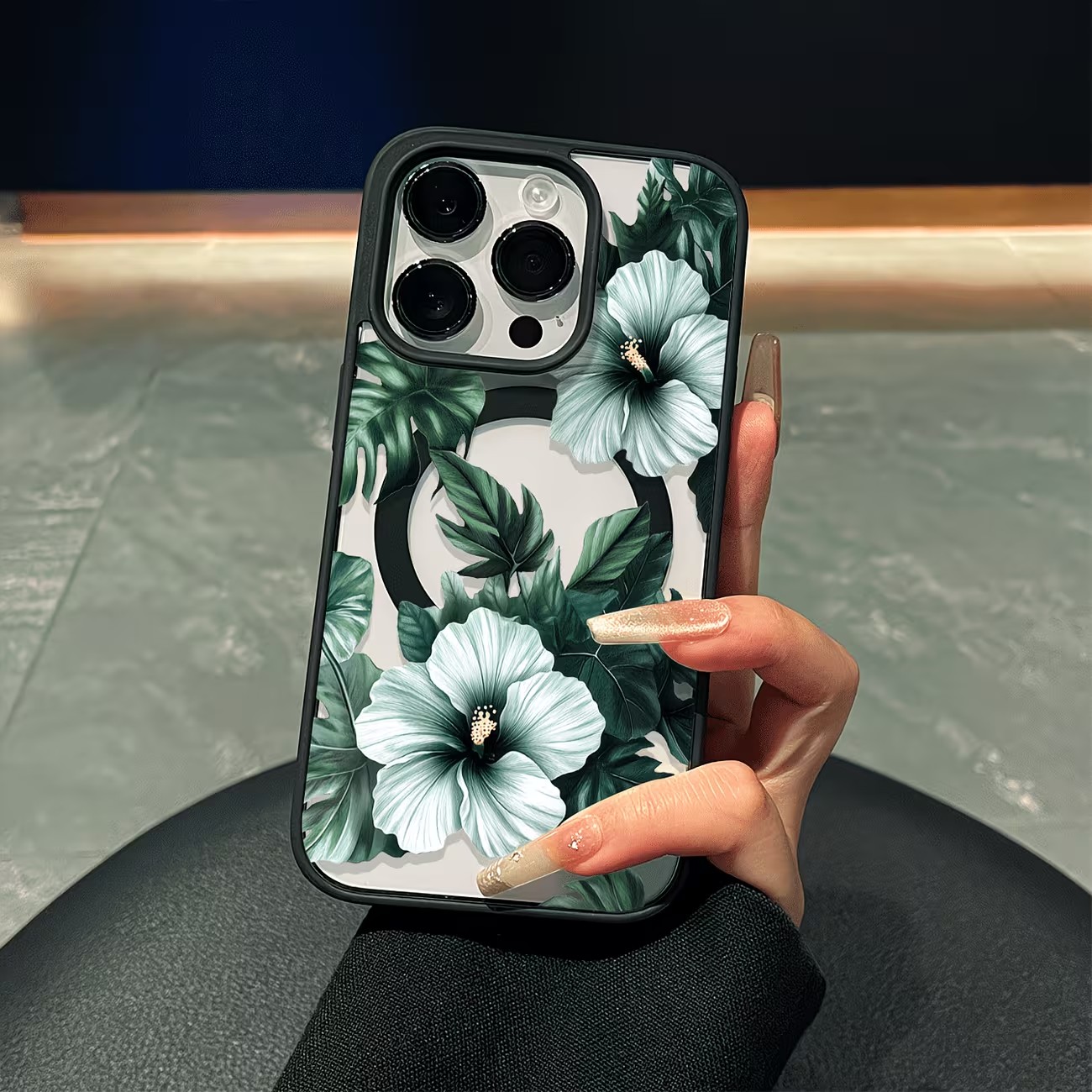 Green Floral Print Phone Case  - Apple Iphone 15 Pro Max recension och pris