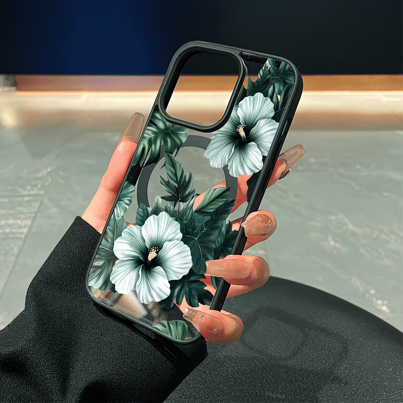 Green Floral Print Phone Case  - Apple Iphone 15 Pro Max recension och pris
